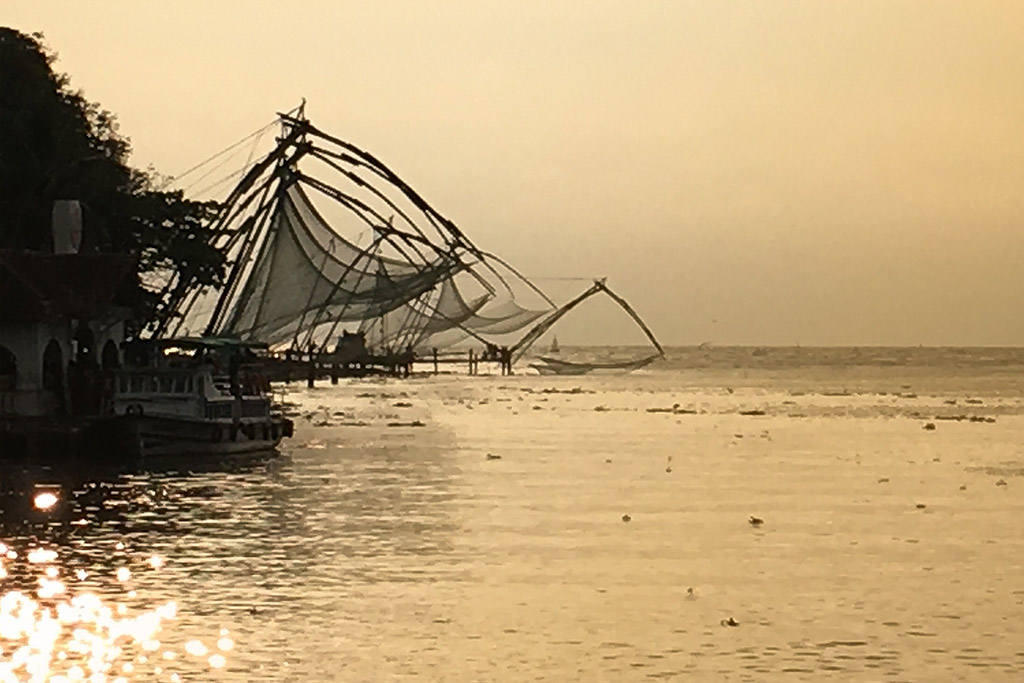 Chinese fishing nets, Kochi, Fort Kochi, Cohin, Kerala, South India, India, Faces Places and Plates blog