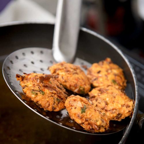 Vazhapoo Vadai - banana flower fritters