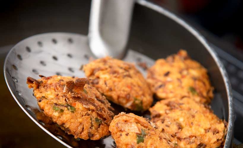 Vazhapoo Vadai - banana flower fritters