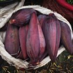 Banana flower sold at market