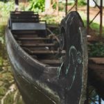 Green Palms Homestay family canoe, Kerala Backwaters.