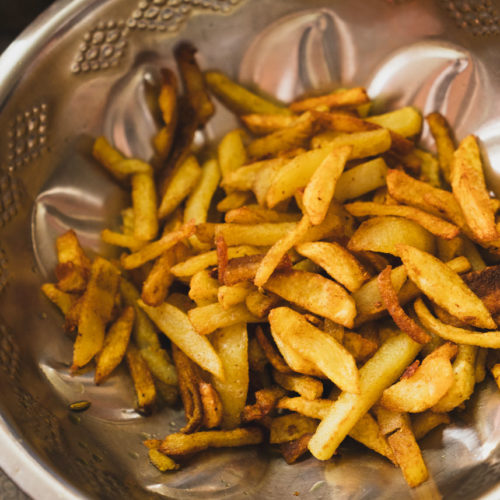 Aloo masala, Thekkady Barbeque Cooking School.