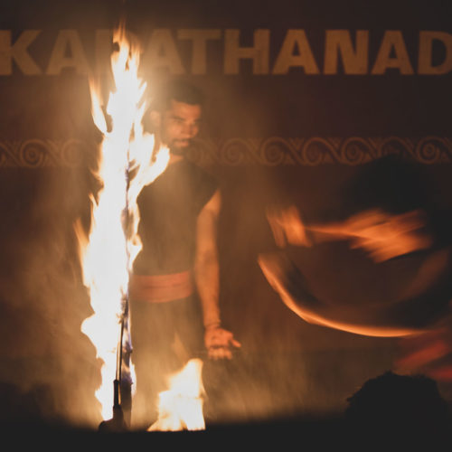 Kadathanadan Kalari martial arts demonstration.