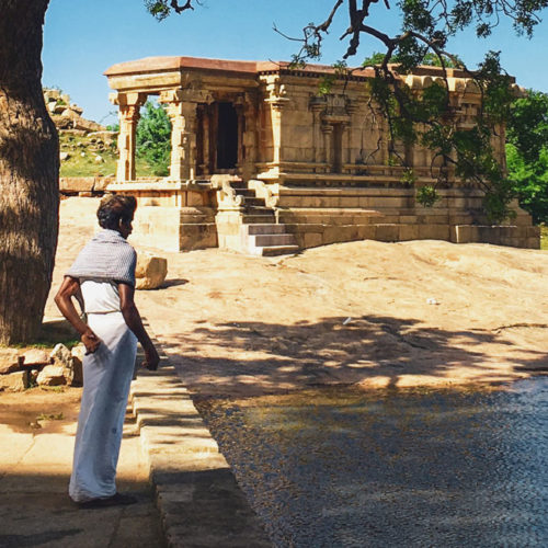 A quiet Shiva temple, found off the beaten track by our trusty driver Muraly.