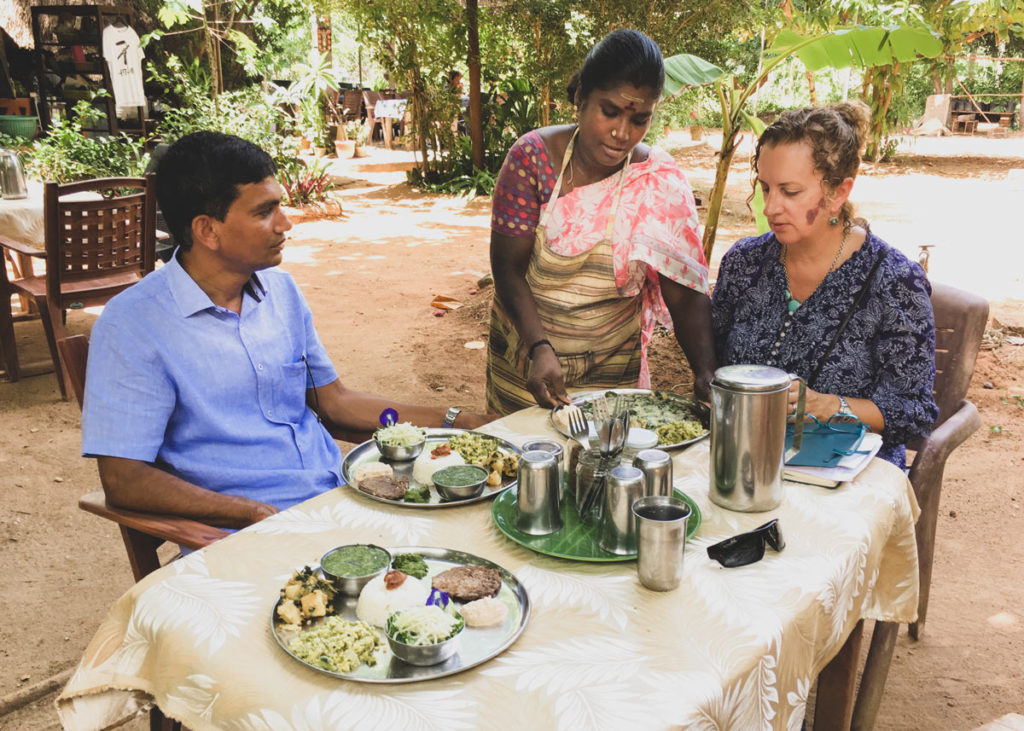 An al fresco South Indian lunch in Auroville - City of Dawn