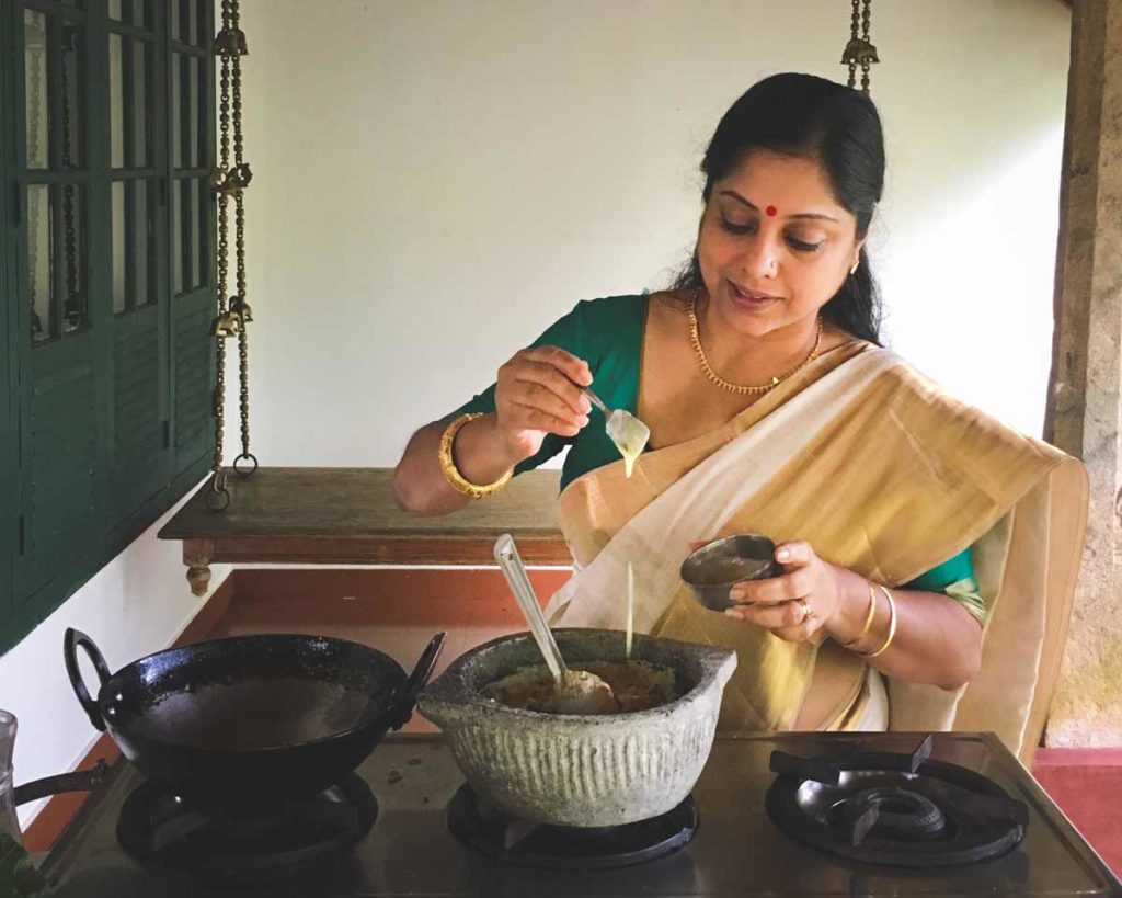 Ranjini-preparing-Royal-Malabar-Kalan