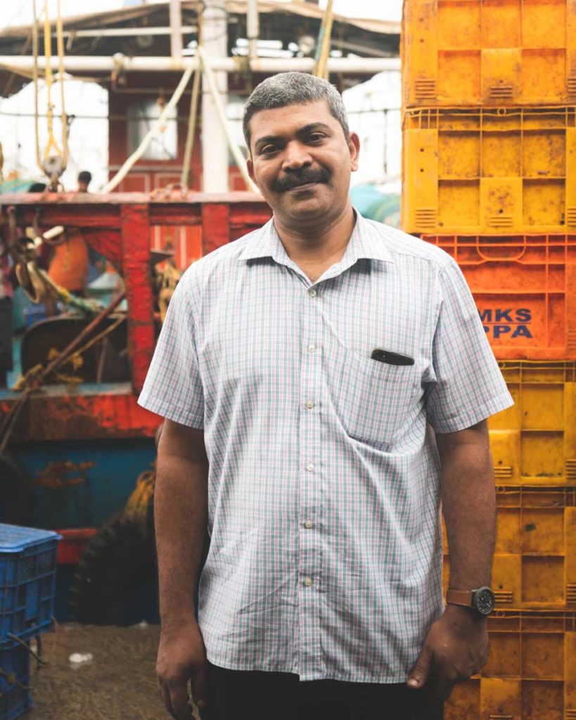 Chef at the Kozhikode Fish-Market