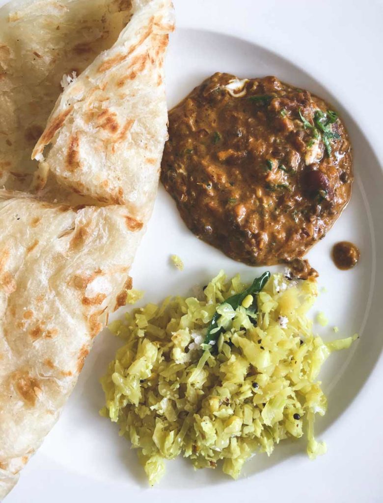 Dal Makhani on a plate.