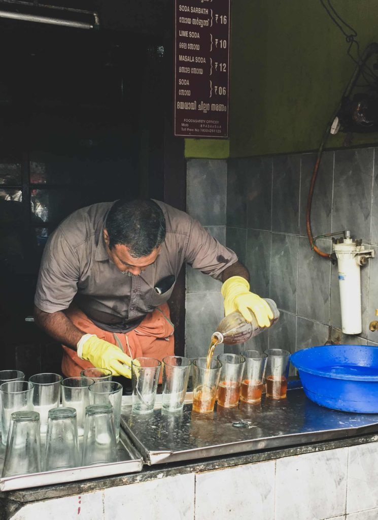 Milk Sarbath Walla Kozhikode mixing drinks