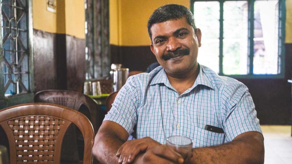 Chef Babu from the Taj Hotel Kozhikode.