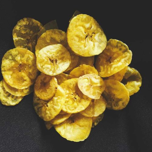 Crispy banana chips from the Kumari Banana Chip company