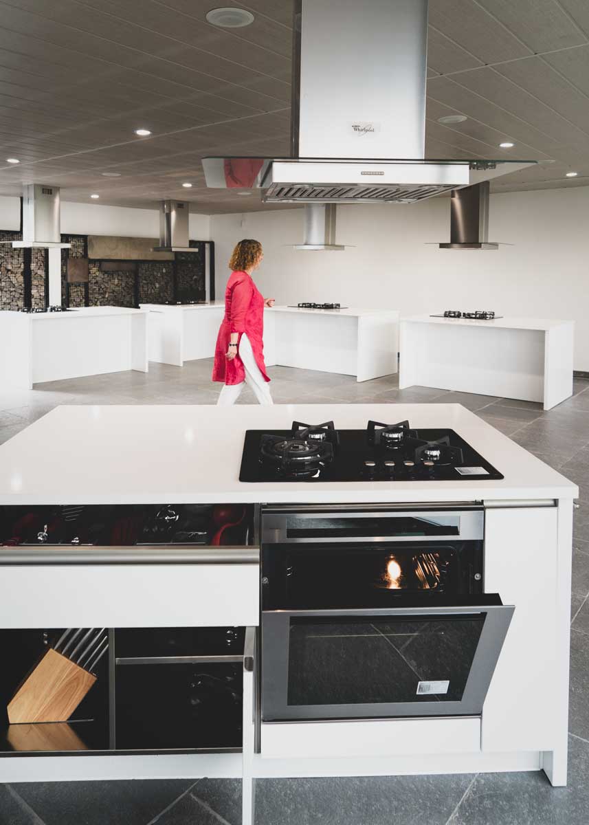 interior of cooking school at The Culinary Lounge in Hyderabad