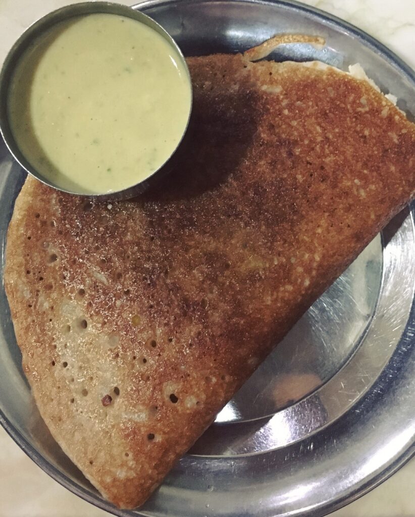 a dosa and chutney